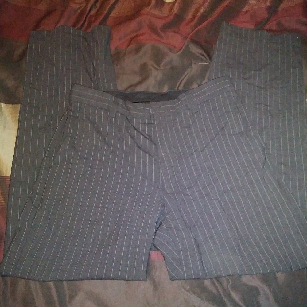 Banana Republic Gray Pinstripe Dress Pants Size 32